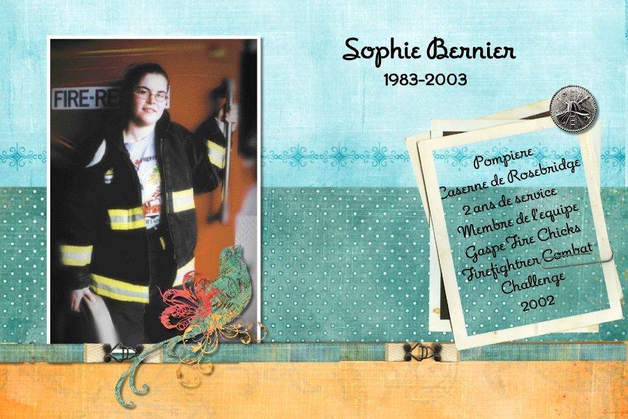 In memoriam — Sophie Bernier